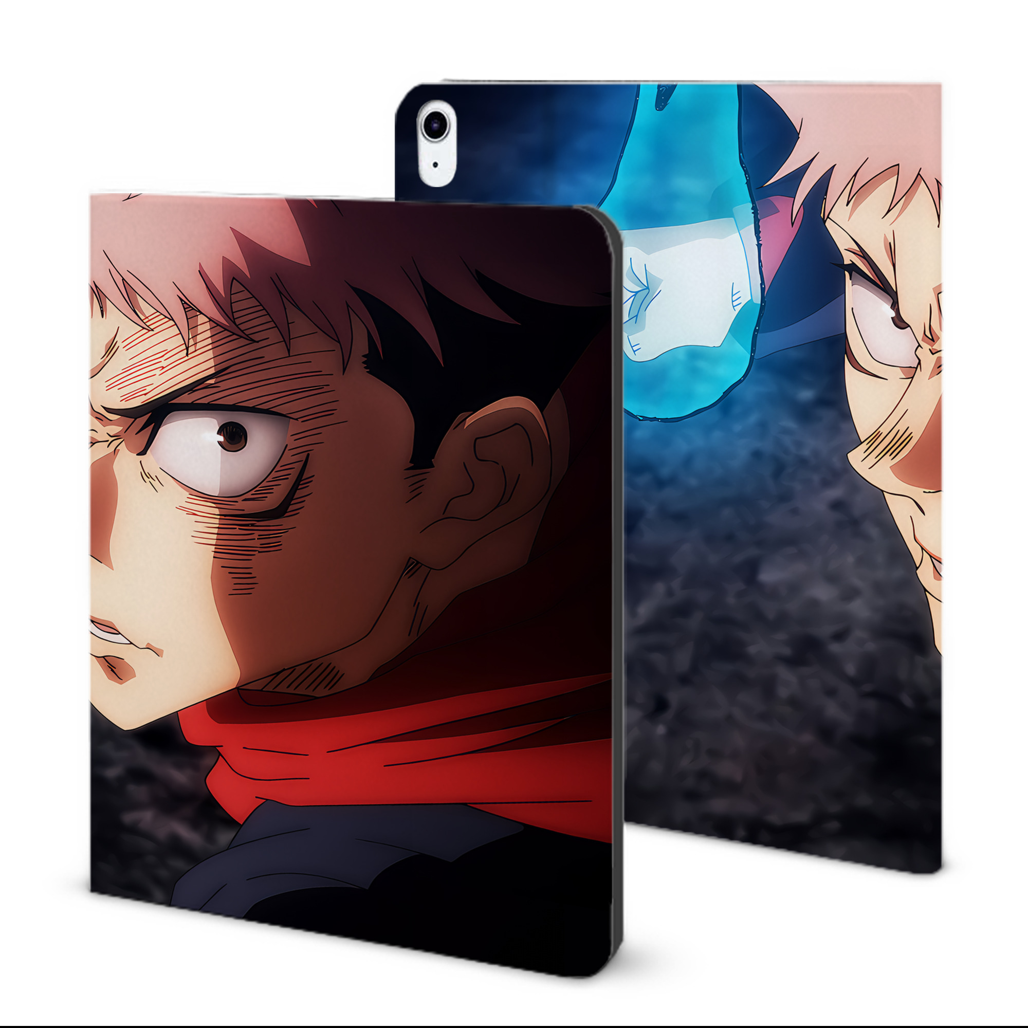 （画像用） 呪術廻戦 Jujutsu Kaisen IPad ケース ブック型 PUレザー TPU 耐衝撃 軽量 薄型 ペン収納なし 全面保護 IPad 各モデル対応